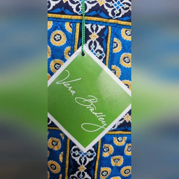 Vera Bradley Retired Small Tic Tac Tote Riviera Blue Travel Bag NWT - Picture 4 of 15